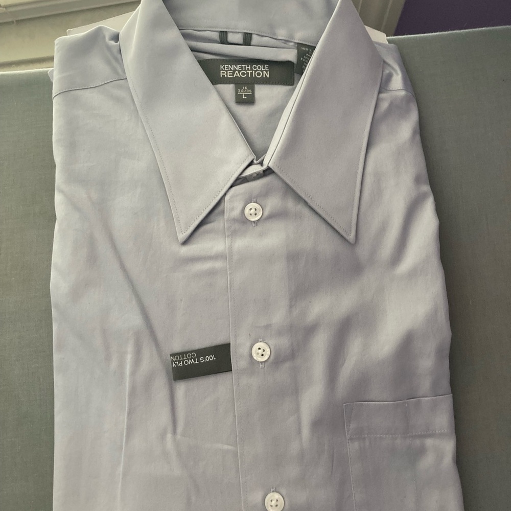 Kenneth Cole Reaction Sky Blue Dress Shirt